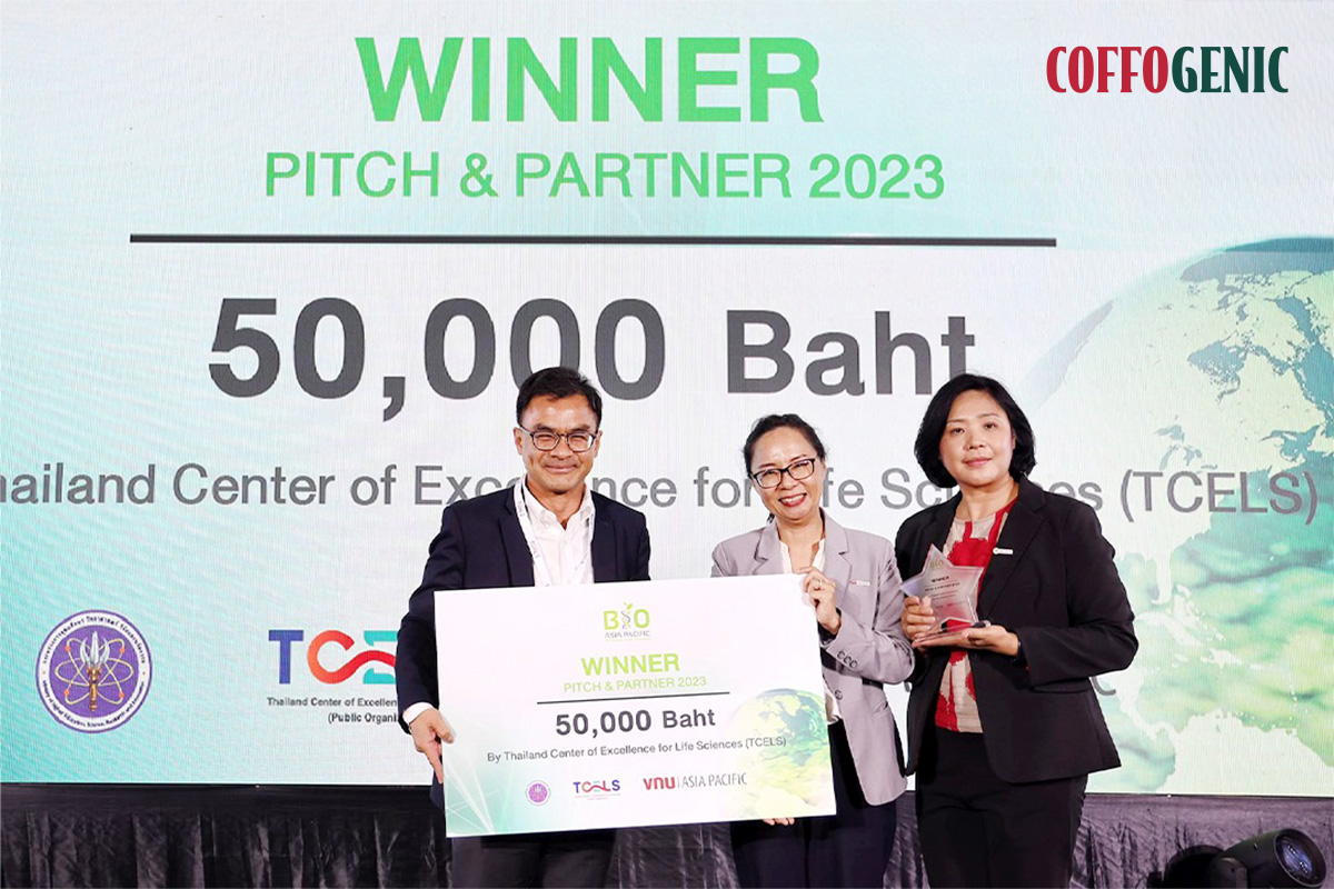 You are currently viewing ตอกย้ำความสำเร็จของผลิตภัณฑ์ Coffogenic Drink ด้วยรางวัลชนะเลิศ ในกิจกรรม ศูนย์ความเป็นเลิศด้านชีววิทยาศาสตร์ TCELS