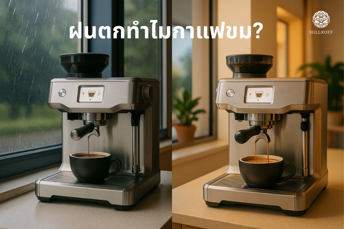 You are currently viewing ฝนตกทำไมกาแฟขม? เจาะลึกความลับของรสชาติกาแฟที่เปลี่ยนไปในหน้าฝน